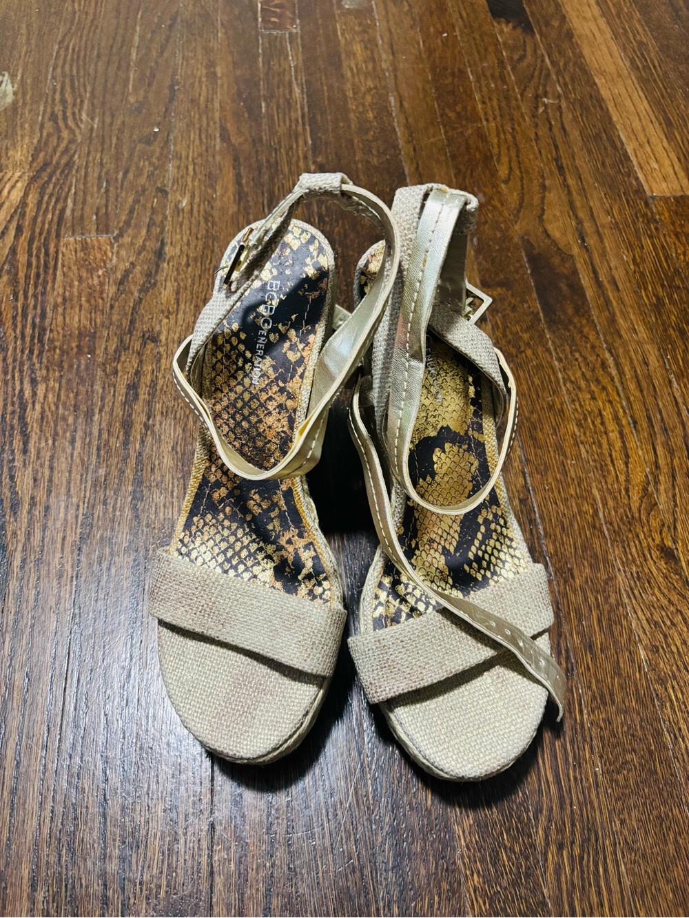 BCBGeneration, Snake Skin Wedge heels, Size 10 - Picture 2 of 5